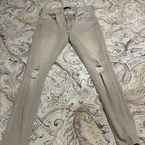 Express super soft mid rise denim jegging size 10, gray wash